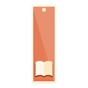 Bookmark for the tutorial icon, cartoon style Stock Illustration
