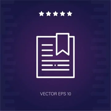 Bookmark vector icon Stock Illustration
