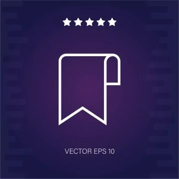 Bookmark vector icon Stock Illustration