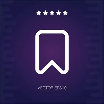 Bookmark vector icon Stock Illustration