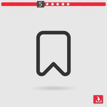 Bookmark vector icon Stock Illustration
