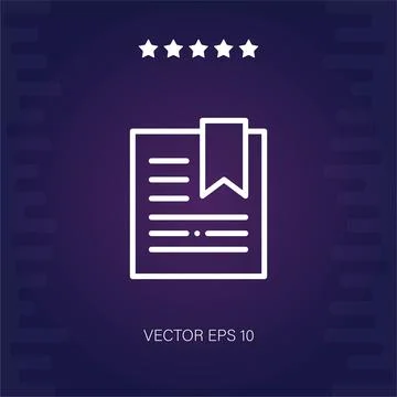 Bookmark vector icon Stock Illustration
