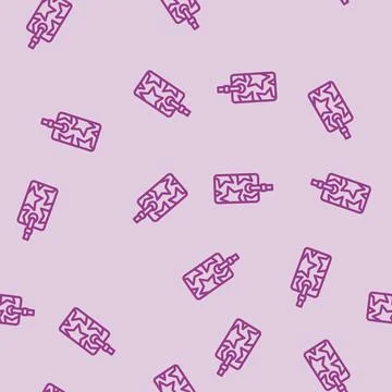 Bookmarks list line vector seamless pattern 스톡 일러스트
