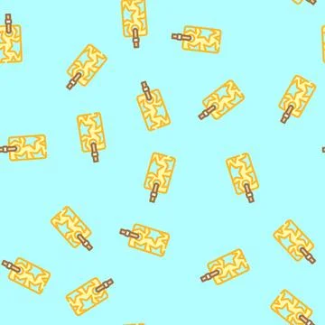 Bookmarks list vector seamless pattern Stock Illustration