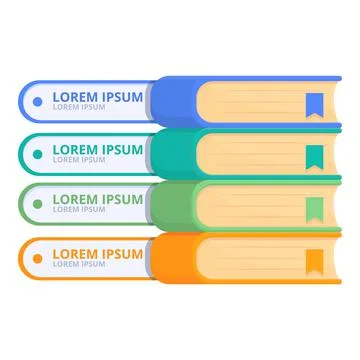 Bookmarks tutorial icon cartoon vector. Page bookmark Stock Illustration