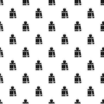Books and apple pattern, simple style Stock Illustration
