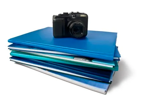 Books Camera Stock Photos