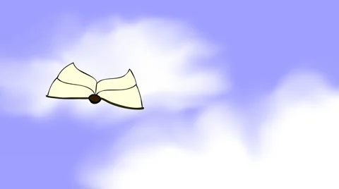 BOOKS CAN FLY 01 Stock Footage 1048144
