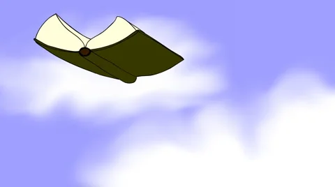 BOOKS CAN FLY 02 Video stock 1060662