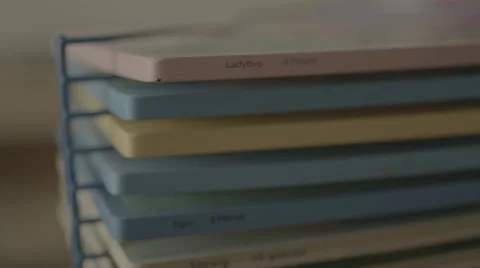 Books in classroom Stock Footage 62822940