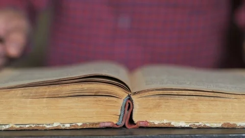 Books closeup Stock Footage 97132720