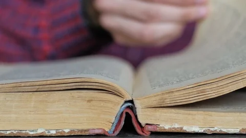 Books closeup Stock Footage 97132768