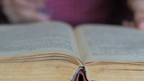 Books closeup Stock Footage 97133070