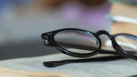 Books closeup Stock Footage 97133089