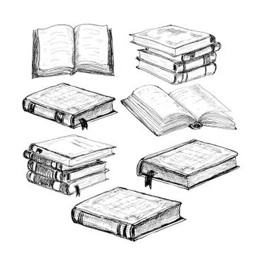 Books collection Illustrazione stock
