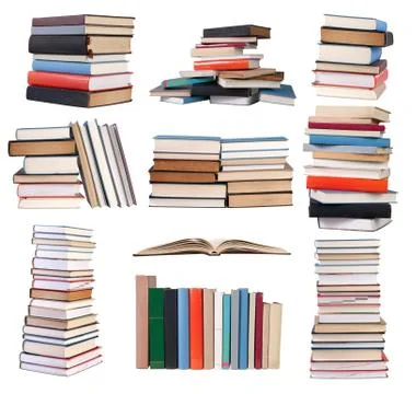 Books collection Stock Photos