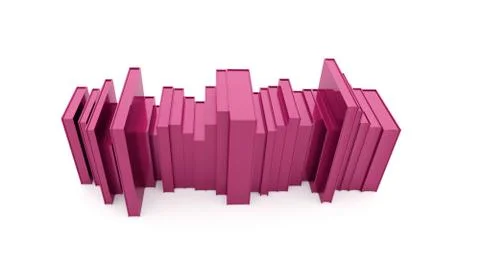 Books concept rendered Stock Illustration