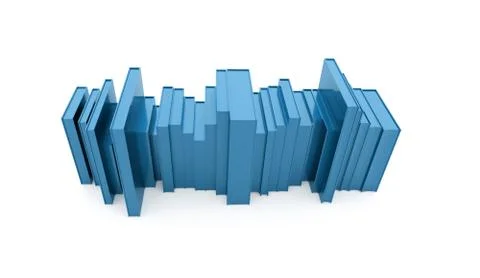 Books concept rendered Stock Illustration