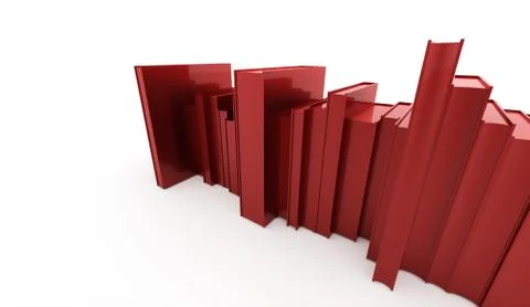 Books concept rendered Stock Illustration