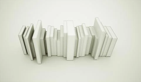 Books concept rendered Stock Illustration