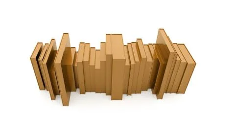 Books concept rendered Stock Illustration