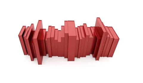 Books concept rendered Stock Illustration
