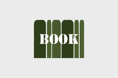 Books conceptual vector logo design. Book symbol design Illustrazione stock