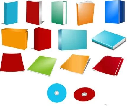 Books of different types, icon, isolated on white background. Stock Illustration