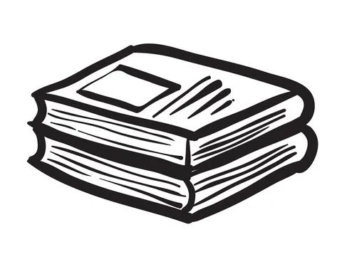 Books doodle vector Stock Illustration