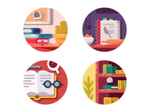 Books for education Stock Illustration