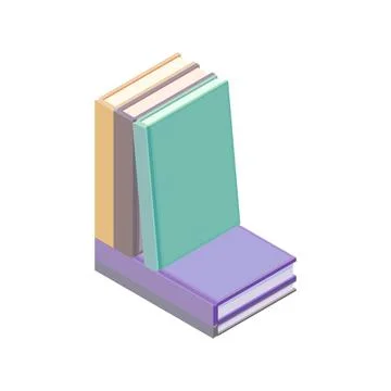 Books in flat design style, vector illustration Stock Illustration