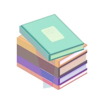 Books in flat design style, vector illustration Stock Illustration