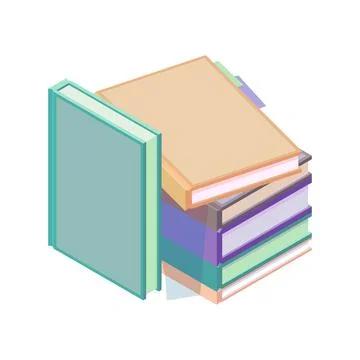 Books in flat design style, vector illustration Stock Illustration