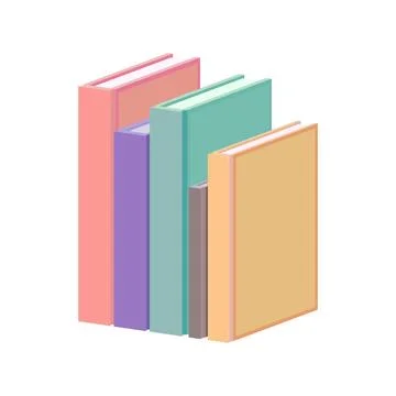 Books in flat design style, vector illustration Stock Illustration