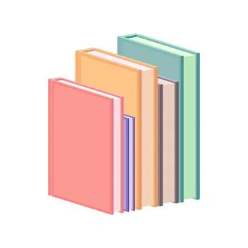 Books in flat design style, vector illustration Stockillustratie