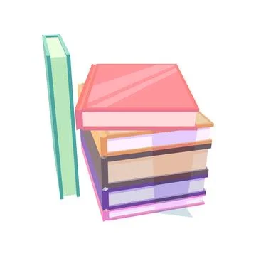 Books in flat design style, vector illustration 스톡 일러스트