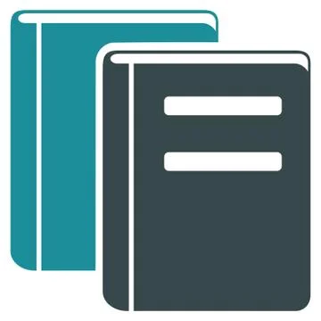Books Flat Icon 库存插图