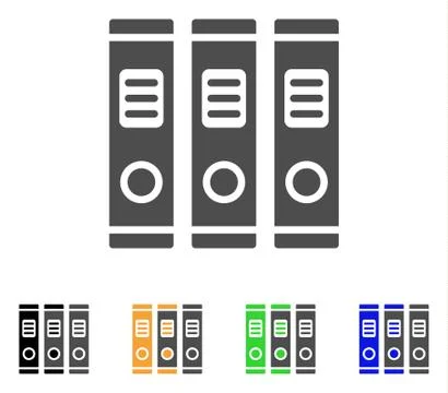 Books Flat Icon Illustrazione stock