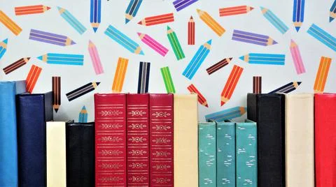 Books have different covers. A source of important knowledge. Stock Photos