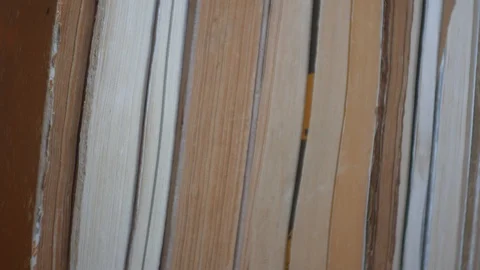 Books, horizontal pan. Stock Footage 88987421