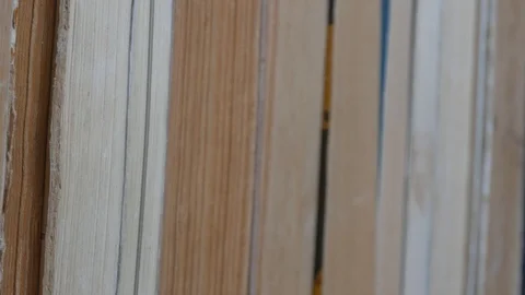 Books, horizontal pan. Stock Footage 88987636