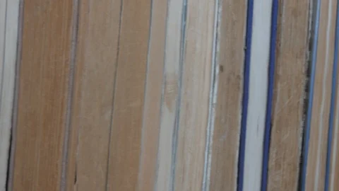 Books, horizontal pan. Stock Footage 88987655