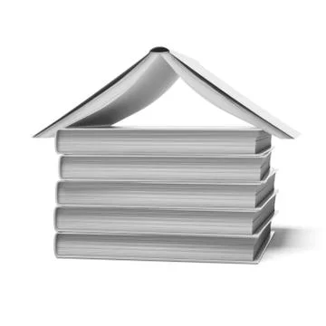 Books house Illustrazione stock