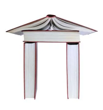 Books house Stock Photos
