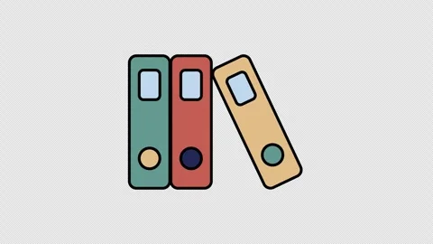 Books Icon Animation Loop 4K Transparant Stock Footage 287828441