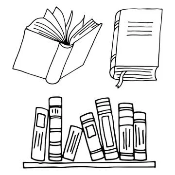 Books icon isolated Stock Illustration