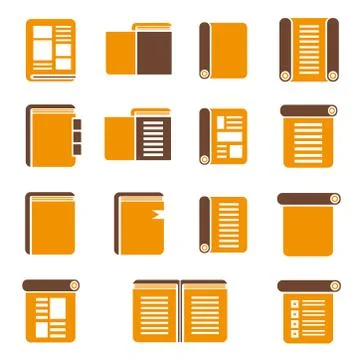 Books icons Illustrazione stock
