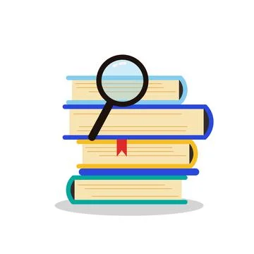 Books illustration design element. flat icon. Stock Illustration