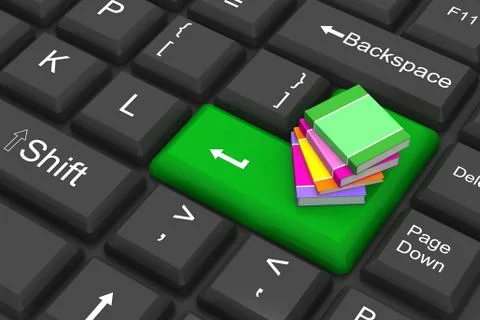 Books key Stock Illustration