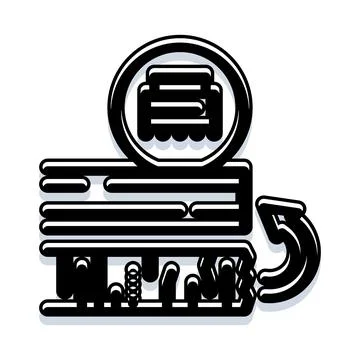 Books knowledge education learning icon symbol graphic Stock Illustration